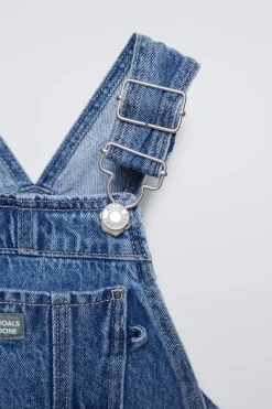 Niños ZARA 1½ - 6 Años·Vestidos / Petos|1½ - 6 Años·Pantalones<PETO LARGO DENIM