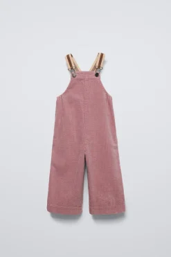 Niños ZARA 1½ - 6 Años·Vestidos / Petos|1½ - 6 Años·Pantalones<PETO PANA TIRANTES CONTRASTE