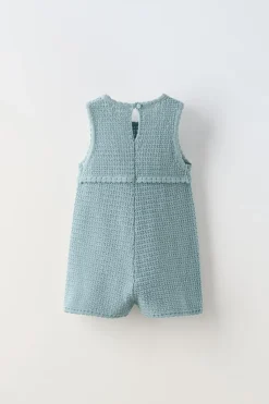 Niños ZARA 1½ - 6 Años·Vestidos / Petos|1½ - 6 Años·Punto<PETO PUNTO FLORES