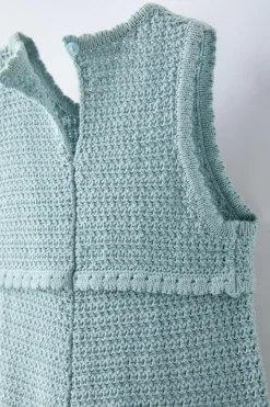 Niños ZARA 1½ - 6 Años·Vestidos / Petos|1½ - 6 Años·Punto<PETO PUNTO FLORES