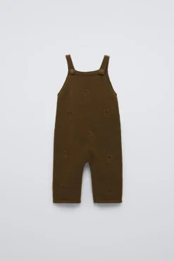 Niños ZARA 6 - 18 Meses·Conjuntos|6 - 18 Meses·Punto<PETO PUNTO FLORES BORDADAS