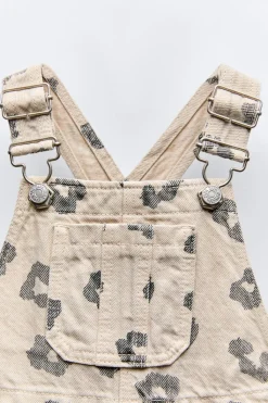 Niños ZARA 1½ - 6 Años·Vestidos / Petos|1½ - 6 Años·Pantalones<PETO SARGA ANIMAL PRINT