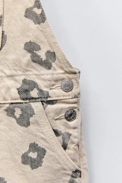 Niños ZARA 1½ - 6 Años·Vestidos / Petos|1½ - 6 Años·Pantalones<PETO SARGA ANIMAL PRINT