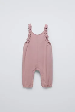 Niños ZARA 6 - 18 Meses·Vestidos / Monos<PETO SARGA VOLANTES