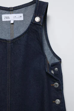 Niños ZARA 6 - 14 Años·Vestidos / Monos<PICHI DENIM BOTONES