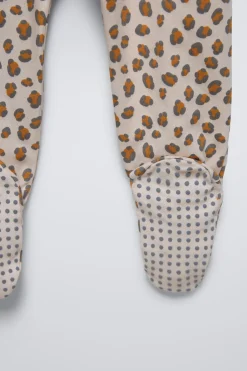 Niños ZARA 6 - 18 Meses·Ropa Interior / Pijamas|Accesorios / Zapatos / 0 - 14 Años<PIJAMA ENTERO ANIMAL PRINT