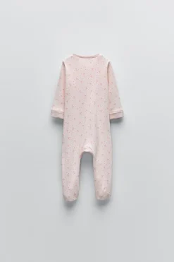 Niños ZARA 0 - 6 Meses·Ropa Interior / Pijamas|6 - 18 Meses·Ropa Interior / Pijamas<PIJAMA ENTERO RIB LACITOS