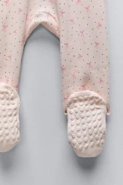 Niños ZARA 0 - 6 Meses·Ropa Interior / Pijamas|6 - 18 Meses·Ropa Interior / Pijamas<PIJAMA ENTERO RIB LACITOS