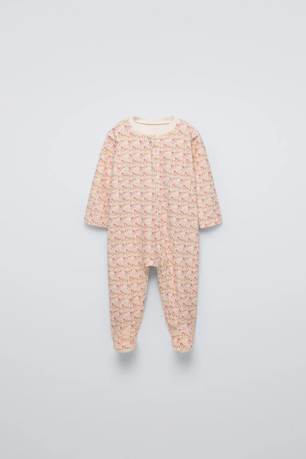 Niños ZARA 1½ - 6 Años·Pijamas|6 - 18 Meses·Ropa Interior / Pijamas<PIJAMA ENTERO VELOUR FLORES