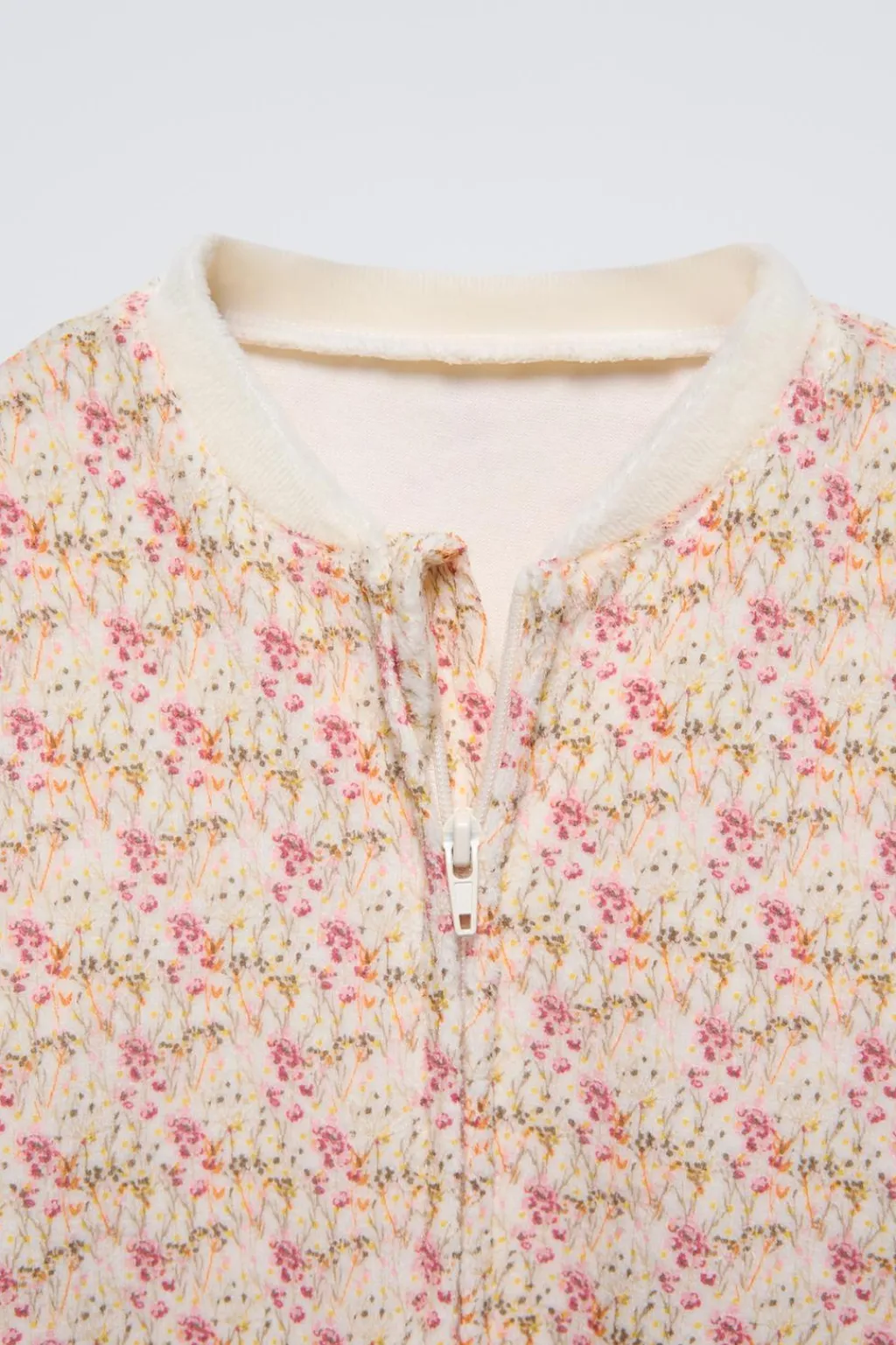 Niños ZARA 1½ - 6 Años·Pijamas|6 - 18 Meses·Ropa Interior / Pijamas<PIJAMA ENTERO VELOUR FLORES