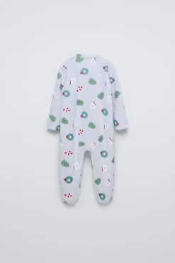 Niños ZARA 1½ - 6 Años·Pijamas|1½ - 6 Años·Pijamas<PIJAMA ENTERO VELOUR ESTAMPADOS