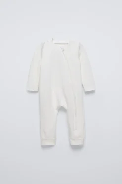 Niños ZARA 0 - 6 Meses·Homewear|6 - 18 Meses·Ropa Interior / Pijamas<PIJAMA POINTELLE PIE CONVERTIBLE