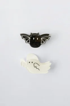 Niños ZARA 1½ - 6 Años·Accesorios|6 - 14 Años·Accesorios<PINZAS MURCIÉLAGO Y FANTASMA