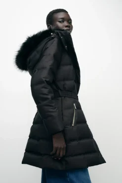 Online PLUMÍFERO CINTURÓN CAPUCHA WATER AND WIND PROTECTION Mujer Abrigos / Anoraks