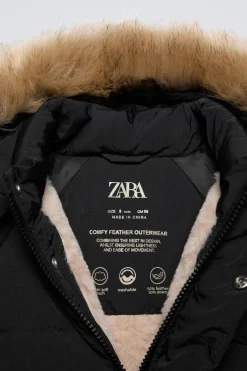 Niños ZARA 1½ - 6 Años·Abrigos|6 - 18 Meses·Abrigos / Buzos<PLUMÍFERO PLUMA PLUMÓN CAPUCHA WATER REPELLENT