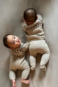 Niños ZARA 0 - 6 Meses·Punto|0 - 6 Meses·Leggings / Polainas<POLAINA PUNTO JACQUARD CASITAS