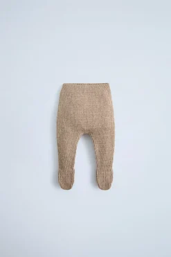 Niños ZARA 0 - 6 Meses·Punto|0 - 6 Meses·Leggings / Polainas<POLAINA PUNTO TEXTURA