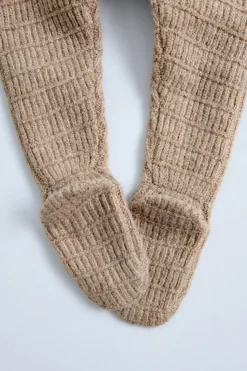 Niños ZARA 0 - 6 Meses·Punto|0 - 6 Meses·Leggings / Polainas<POLAINA PUNTO TEXTURA