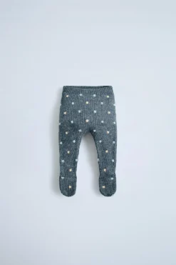Niños ZARA 0 - 6 Meses·Punto|0 - 6 Meses·Leggings / Polainas<POLAINA PUNTO TOPOS