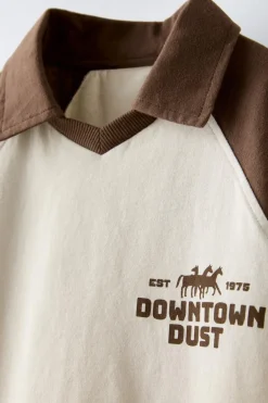 Niños ZARA 1½ - 6 Años·Camisetas|6 - 18 Meses·Camisetas<POLO ESTAMPADO CABALLOS