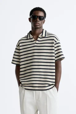 Sale POLO ESTRUCTURA RAYAS Hombre Polos