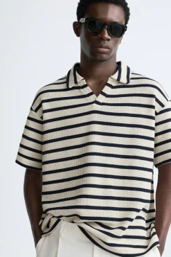 Sale POLO ESTRUCTURA RAYAS Hombre Polos