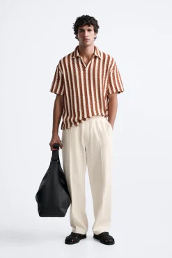 Online POLO ESTRUCTURA RAYAS Hombre Polos