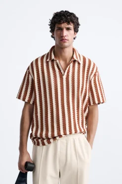 Online POLO ESTRUCTURA RAYAS Hombre Polos