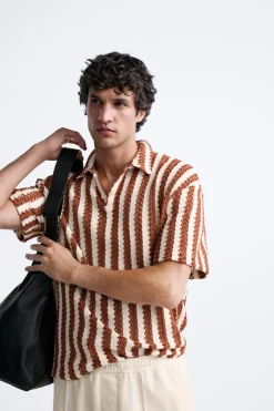 Online POLO ESTRUCTURA RAYAS Hombre Polos