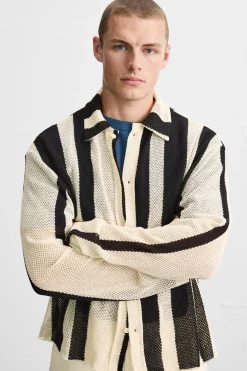 Clearance POLO ESTRUCTURA RED RAYAS Hombre Camisas