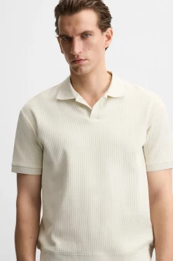 Online POLO ESTRUCTURA RIB Hombre Camisetas|Polos