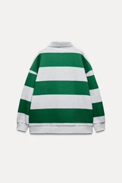 New POLO FELPA RAYAS Mujer Sudaderas / Joggers