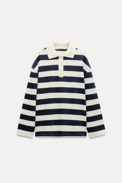 Sale POLO HEAVY COTTON RAYAS Mujer Camisetas