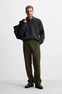 New POLO INTERLOCK ESTRUCTURA Hombre Camisetas|Polos