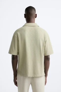 Outlet POLO JACQUARD GEOMÉTRICO Hombre Polos