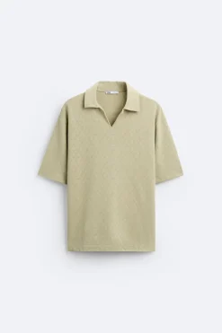 Outlet POLO JACQUARD GEOMÉTRICO Hombre Polos