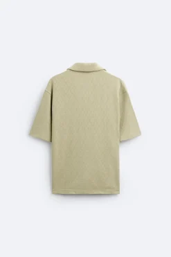 Outlet POLO JACQUARD GEOMÉTRICO Hombre Polos