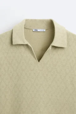 Outlet POLO JACQUARD GEOMÉTRICO Hombre Polos