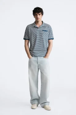 Clearance POLO JACQUARD RAYAS Hombre Jerséis / Chaquetas|Polos