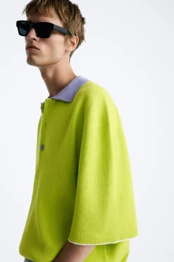 Fashion POLO OVERSIZE CONTRASTE Hombre Jerséis / Chaquetas|Polos