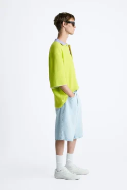 Fashion POLO OVERSIZE CONTRASTE Hombre Jerséis / Chaquetas|Polos