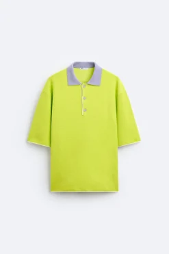 Fashion POLO OVERSIZE CONTRASTE Hombre Jerséis / Chaquetas|Polos