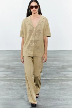 Clearance POLO OVERSIZE PUNTO JACQUARD Mujer Cárdigan / Jerséis|Punto