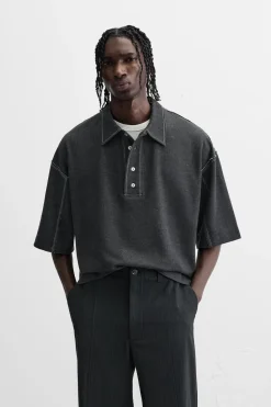 Clearance POLO PESPUNTE CONTRASTE Hombre Camisetas|Polos