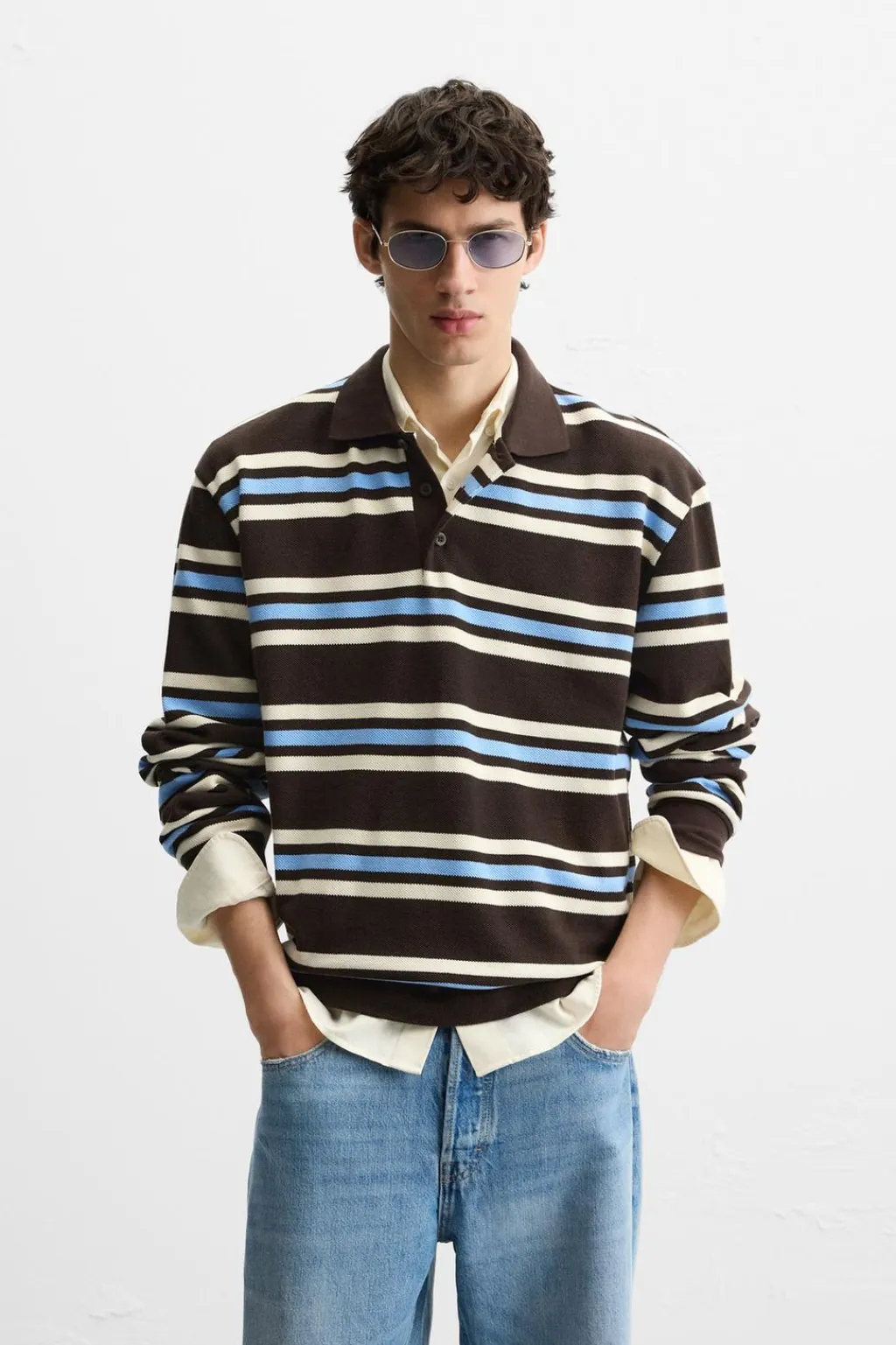 Online POLO PIQUÉ RAYAS Hombre Polos