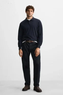 Best POLO PUNTO 100% CASHMERE Hombre Jerséis / Chaquetas|Polos