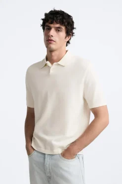 Sale POLO PUNTO ALGODÓN - SEDA Hombre Jerséis / Chaquetas|Polos