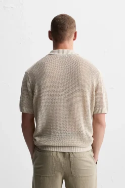 Clearance POLO PUNTO CALADOS Hombre Jerséis / Chaquetas|Polos