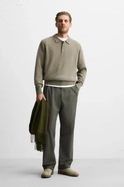 Clearance POLO PUNTO CON LANA Hombre Jerséis / Chaquetas|Polos