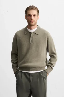 Clearance POLO PUNTO CON LANA Hombre Jerséis / Chaquetas|Polos